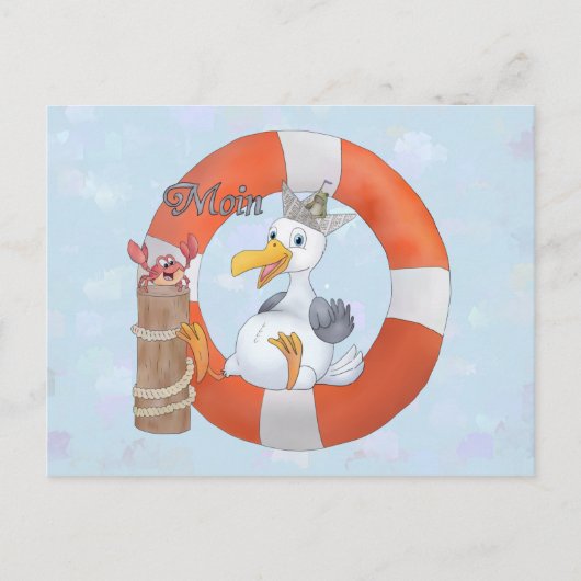 Möwe im Ring Briefkaart (Voorkant)