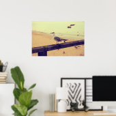 Möwe Ostsee Rügen Poster (Thuiskantoor)