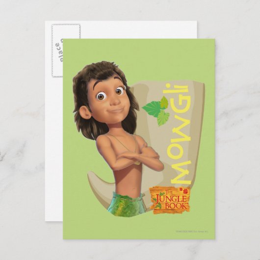 Mowgli 1 briefkaart (Voorkant / Achterkant)