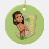 Mowgli 1 keramisch ornament (Voorkant)