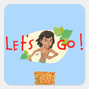 Mowgli 2 vierkante sticker