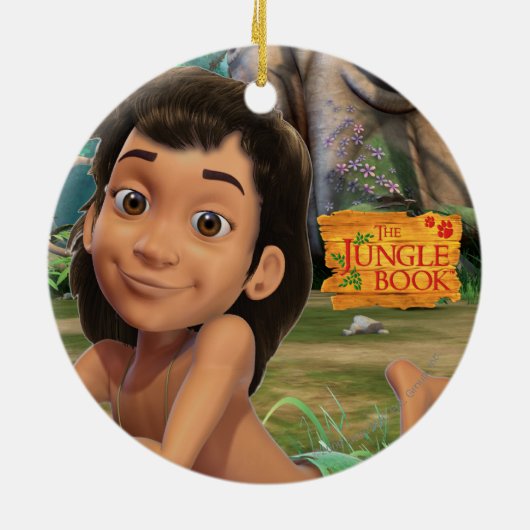 Mowgli 4 keramisch ornament (Achterkant)