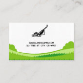 Mowing and Landscaping Business Card Visitekaartje (Achterkant)
