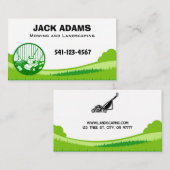 Mowing and Landscaping Business Card Visitekaartje (Voorkant / Achterkant)