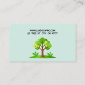 Mowing and Landscaping Business Card Visitekaartje (Achterkant)