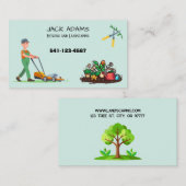 Mowing and Landscaping Business Card Visitekaartje (Voorkant / Achterkant)