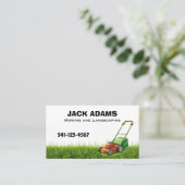 Mowing and Landscaping Business Card Visitekaartje (Staand voorkant)