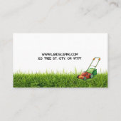 Mowing and Landscaping Business Card Visitekaartje (Achterkant)