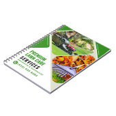 Mowing Lawn Care Service Landscaping Notitieboek (Linkerzijde)