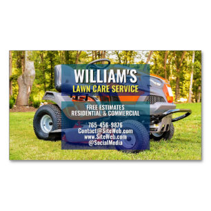 (Mowing Service) Gazonverzorging & Landscaping   m Magnetisch Visitekaartje