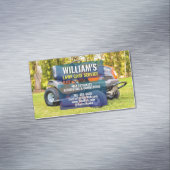 (Mowing Service) Gazonverzorging & Landscaping | m Magnetisch Visitekaartje (Voorbeeld)