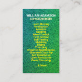 (Mowing Service) Gazonverzorging & Landscaping | m Visitekaartje (Achterkant)