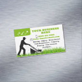 Mowing Service Visitekaartje Gardening Magnetisch Visitekaartje (Voorbeeld)