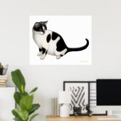 Moxie de Tuxedo Cat Print (Thuiskantoor)