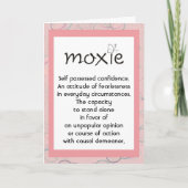 Moxie Definition-kaart Kaart (Voorkant)