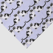 Moxie het zwart-witpapier van Tuxedo Cat Tissue Pa Tissuepapier (Detail)