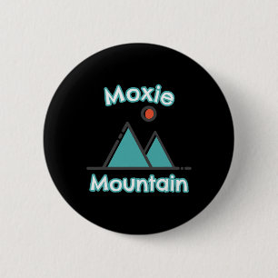 Moxie Mountain Maine Bergen Klimmen Wandelen Cam Ronde Button 5,7 Cm