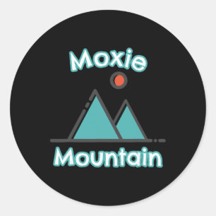 Moxie Mountain Maine Bergen Klimmen Wandelen Kampe Ronde Sticker