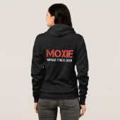 MOXIE STUDIO ZIP UP HOODIE (BLACK) (Achterkant volledig)