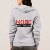 MOXIE STUDIO ZIP UP HOODIE (GRAY) (Achterkant)