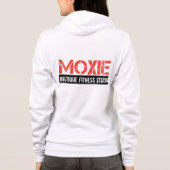 MOXIE STUDIO ZIP UP HOODIE (WHITE) (Achterkant)