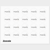 Moxie vlinder ronde sticker (Vel)