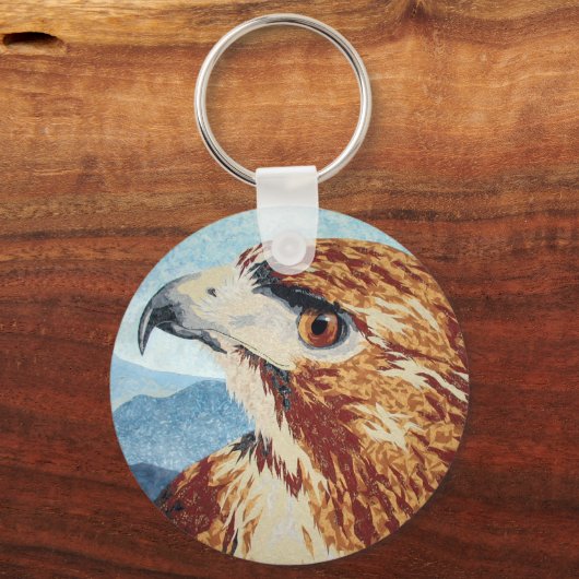 Moya - Red-tail Hawk Sleutelhanger (Voorkant)
