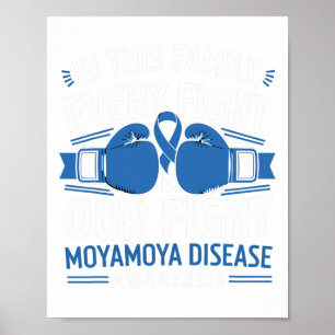 Moyamoya Bewustzijn Elk gevecht is ons gevecht bok Poster