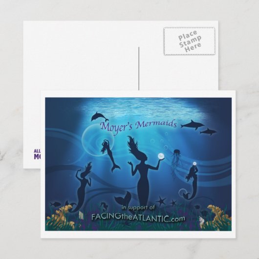 Moyer's Mermaids Briefkaart (Voorkant / Achterkant)