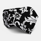 Mozaïek ％ 2 0ً Witte bladeren, floreel patroon, li Stropdas (Opgerold)