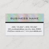 Mozaïek Abstract Art, aangepast monogram #17 Visitekaartje (Achterkant)