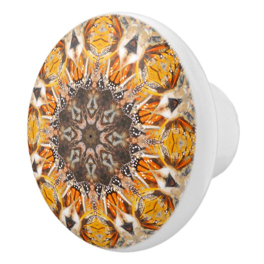 Mozaïek Abstract monarch Butterfly Mandala Pattern Keramische Knop (Rechts)