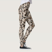 Mozaïek Abstract proefdier — Bruin zwart Tan Leggings (Rechts)