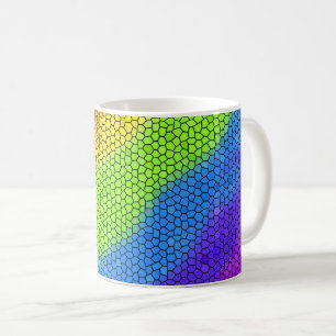 Mozaïek Abstract regenboog ontwerp - Koffiemok
