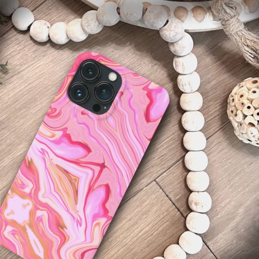 Mozaïek Abstract Roze Gepersonaliseerd Trendy Case-Mate iPhone Case