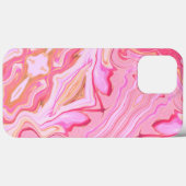 Mozaïek Abstract Roze Gepersonaliseerd Trendy Case-Mate iPhone Case (Achterkant (horizontaal))