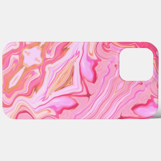 Mozaïek Abstract Roze  Gepersonaliseerd Trendy Case-Mate iPhone Case (Achterkant (horizontaal))