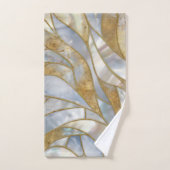 Mozaïek Abstracte kunst - Parel, maansteen en goud Bad Handdoek (Handdoek)