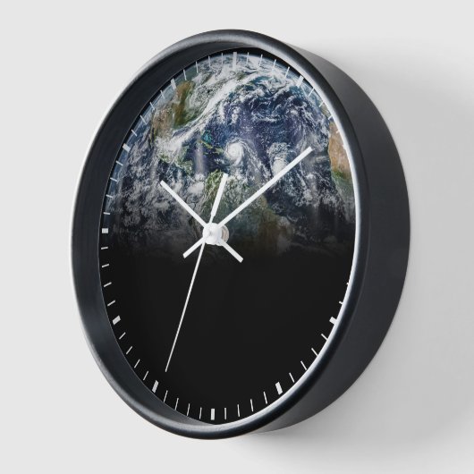 Mozaïek Afbeelding van Planet Earth met 3 orkanen (Hoek)