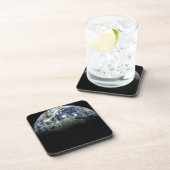 Mozaïek Afbeelding van Planet Earth met 3 orkanen Bier Onderzetter (Rechterzijde)