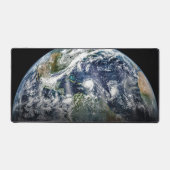 Mozaïek Afbeelding van Planet Earth met 3 orkanen Bureaumat (Voorkant)