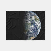 Mozaïek Afbeelding van Planet Earth met 3 orkanen Fleece Deken (Voorkant (Horizontaal))