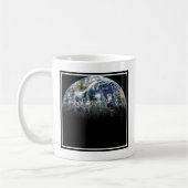 Mozaïek Afbeelding van Planet Earth met 3 orkanen Koffiemok (Links)