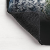 Mozaïek Afbeelding van Planet Earth met 3 orkanen Muismat (Hoek)