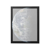 Mozaïek Afbeelding van Planet Earth met 3 orkanen Notitieblok (Linkerzijde)