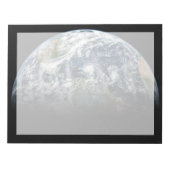 Mozaïek Afbeelding van Planet Earth met 3 orkanen Notitieblok (Voorkant)