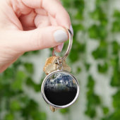 Mozaïek Afbeelding van Planet Earth met 3 orkanen Sleutelhanger (Hand)