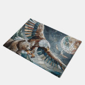 Mozaïek Ai Art | Bruin Beer en een Eagle Volle Maa Deurmat (Schuin)