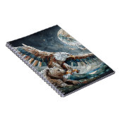 Mozaïek Ai Art | Bruin Beer en een Eagle Volle Maa Notitieboek (Rechterzijde)