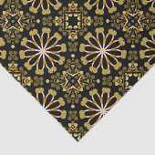 Mozaïek Arabesque Gold en zwart Geometrisch patroo Tissuepapier (Detail)
